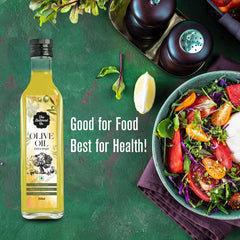 The Butternut Co. Cold Pressed Extra Virgin Olive Oil, Premium Cooking Oil, Perfect for Frying, Dressing, Garnishing and Drizzling on Salads, Good for Health, Digestion and Heart, Daily Use, 250ml