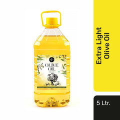 The Butternut Co. Cold Pressed Extra Light Olive Oil, Premium Cooking Oil, Perfect for Frying, Dressing, Garnishing and Drizzling on Salads, Good for Health, Digestion and Heart, Daily Use, 5 Litres