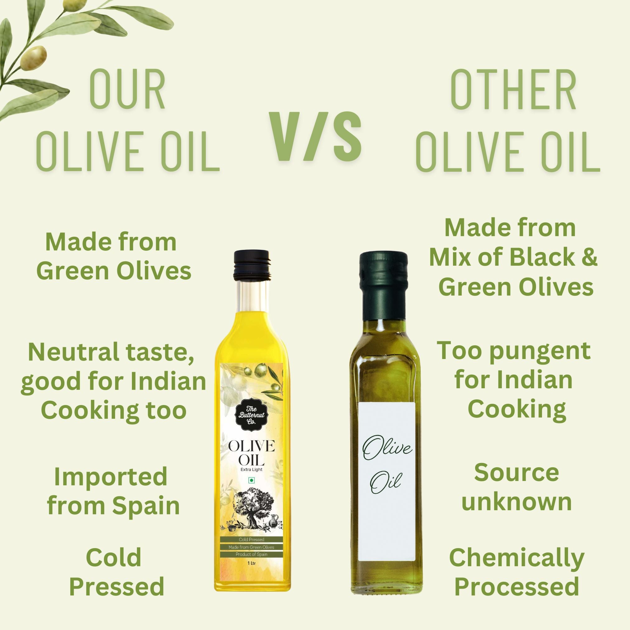 The Butternut Co. Olive Oil - Perfect for Cooking