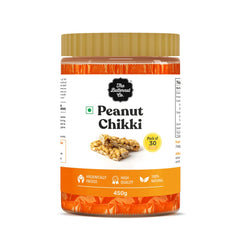 The Butternut Co. Peanut Chikki | இயற்கை | உயர் புரதம் &amp; நார்ச்சத்து | பசையம் இல்லாத | சைவம் | 30 பேக் (ஒவ்வொன்றும் 15 கிராம்)