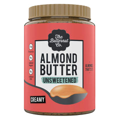 The Butternut Co. Almond Butter Unsweetened Creamy, 1 Kg (Pack Of 2)