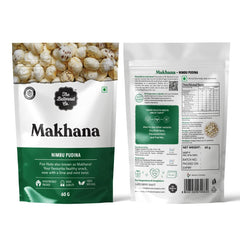 The Butternut Co. Makhana - Nimbu Pudina - 60g | Natural | High Protein & Fibre | Gluten Free | Vegan (Pack of 1)