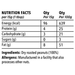 The Butternut Co. 1 Kg Crunchy & 1 Kg Creamy Unsweetened Peanut Butter, 2 Kg Combo Value Pack