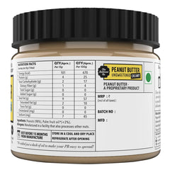 The Butternut Co. Natural Peanut Butter (Crunchy) 1kg & No stir Peanut Butter Classic with Jaggery (Crunchy) 340g | Gluten Free | Cholesterol Free | No Trans Fat | High Protein Peanut Butter