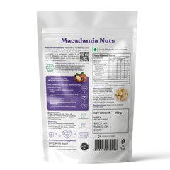 The Butternut Co. Premium Macadamia Nuts 200g| 100% Natural | High Protein & High Fiber | Gluten Free | Superfood | Exotic Dry Fruit