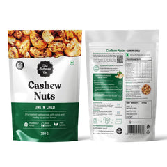 The Butternut Co. Cashew Nuts - Lime N Chilli - 250g | 100% Natural | High Protein & Fibre | Gluten Free | Vegan