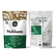 The Butternut Co. Makhana - Roasted & Salted - 60g | Natural | High Protein & Fibre | Gluten Free | Vegan (Pack of 1)