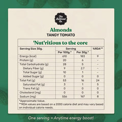 The Butternut Co. Almonds Tangy Tomato - 250g | Natural | High Protein & Fibre | Gluten Free | Vegan