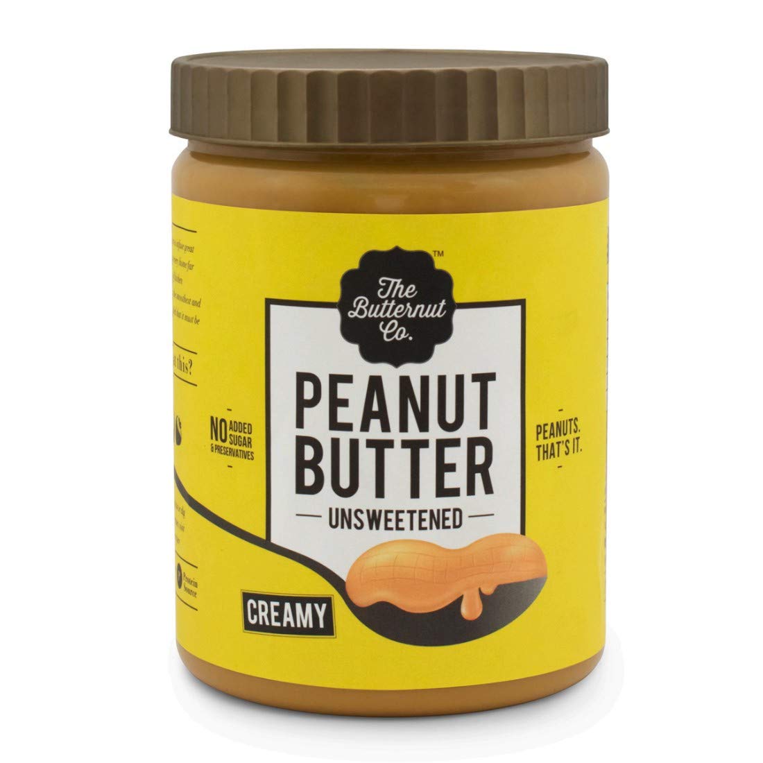 The Butternut Co. 1 Kg Crunchy & 1 Kg Creamy Unsweetened Peanut Butter - 2 Kg Combo Value Pack