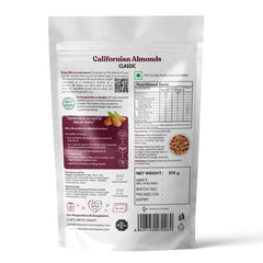 The Butternut Co. Natural California Almonds 500g | 100% Natural | High Protein & High Fiber | Gluten Free | Whole Natural Badam