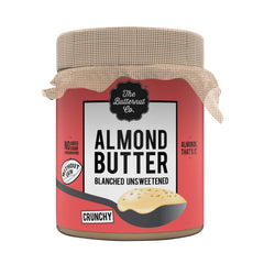 The Butternut Co. பாதாம் பட்டர் பிளான்ச் செய்யப்பட்ட (தோல் இல்லாமல்) &amp; இனிக்காத, முறுமுறுப்பான 200 கிராம் (சர்க்கரை, வேகன், கெட்டோ சேர்க்கப்படவில்லை)
