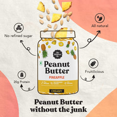 बटरनट कंपनी अनानास मूंगफली का मक्खन (मलाईदार) 925 ग्राम | 24 ग्राम प्रोटीन | कोई रिफाइंड चीनी नहीं | प्राकृतिक | ग्लूटेन मुक्त | कोलेस्ट्रॉल मुक्त | कोई ट्रांस फैट नहीं