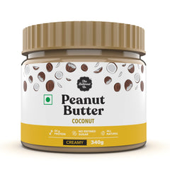 The Butternut Co. Natural Peanut Butter (Crunchy) 1kg & Coconut Peanut Butter (Creamy) 340g | No Refined Sugar | Natural | Gluten Free | Cholesterol Free | No Trans Fat | High Protein Peanut Butter