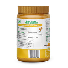 The Butternut Co. Unsweetened Almond Butter Creamy 200 gms & Organic Unsweetened Peanut Butter Creamy 800g - 1kg Combo Value Pack