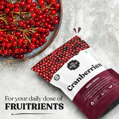 The Butternut Co. Dried Whole Cranberries 200g | 100% Natural | High Fiber | Gluten Free | Superfood| Exotic Berries