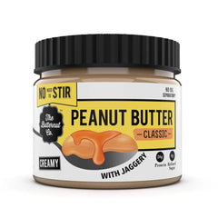 The Butternut Co. No stir Peanut Butter Classic with Jaggery (No Added Sugar, Vegan, High Protein, Keto) (Creamy, 340gm)