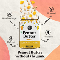 The Butternut Co. Mango Peanut Butter (கிரீமி) 925g | 20 கிராம் புரதம் | சுத்திகரிக்கப்பட்ட சர்க்கரை இல்லை | இயற்கை | பசையம் இல்லாத | கொலஸ்ட்ரால் இலவசம் | டிரான்ஸ் கொழுப்பு இல்லை