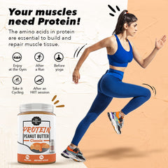 The Butternut Co. Protein Peanut Butter Classic, Creamy 925 Gm (32G Protein, No Refined Sugar, Whey Protein Isolate)