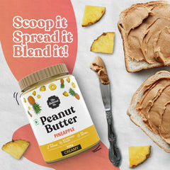 The Butternut Co. Pineapple Peanut Butter (Creamy) 925g | 24 g Protein | No Refined Sugar | Natural | Gluten Free | Cholesterol Free | No Trans Fat