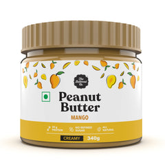 The Butternut Co. Mango Peanut Butter (Creamy) 340g | 20 g Protein | No Refined Sugar | Natural | Gluten Free | Cholesterol Free | No Trans Fat