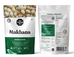 The Butternut Co. Makhana - Roasted & Salted - 60g | Natural | High Protein & Fibre | Gluten Free | Vegan (Pack of 6)