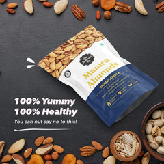 The Butternut Co. Premium Mamra Almonds 500g | ஆப்கானி கிரேடு ஏ பாதாம் | 100% இயற்கை | உயர் புரதம் &amp; உயர் நார்ச்சத்து | பசையம் இல்லாத | முழு இயற்கை பாதாம்