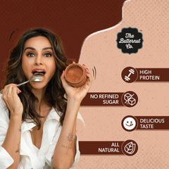 The Butternut Co. Chocolate Spread, 180g (Creamy) | 17g Protein | No Refined Sugar | 66% Nuts