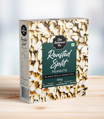 The Butternut Co. Roasted Split Peanuts | Blanched & Unsalted | Non-Fired, Cholesterol Free, Delectable and Protein-Rich Snack | Roasted and Crunchy Peanuts | 350 gm